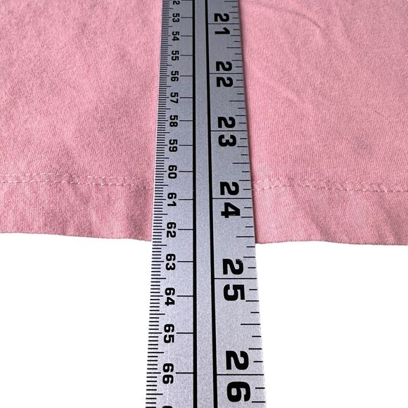 AllSaints Brace Contrast SS T-Shirt Men Medium Coral Pink Tapered Sleeves Cotton - Picture 9 of 9